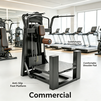 Ticari Pinli Ayakta Baldır Kaldırma Makinesi Ağır Hizmet Tipi Çerçeveli Spor Salonu Fitness Ekipmanı Baldır Kası Güçlendirme Antrenmanı