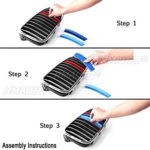 Cubierta Decorativa para Parrilla Delantera Central de Plástico en 3 Colores, Compatible con BMW E46 2002-2004, con Clip para Franja Decorativa - Product Image 6