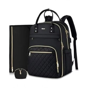 กระเป๋าเป้สะพายหลังกันน้ำสำหรับใส่ผ้าอ้อมเด็ก พร้อมที่เปลี่ยนผ้าอ้อม ช่องเสียบ USB สำหรับชาร์จ  บุโพลีเอสเตอร์ ดีไซน์ทันสมัยสำหรับเด็กชายและเด็กหญิง - Product Image 2