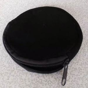 Popular Korean Canvas Coin Purse High Quality Unisex <b>Small</b> Storage Bag with Round Plain Pattern Candy Color Key Storage - Product Image 4