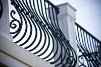 Rampe en fer forgé sur mesure, balustrade en métal ornementale pour intérieur et extérieur, pour villa, escalier résidentiel et espace de cuisine