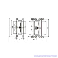 Livraison Rapide Vanne de Retenue à Double Plaque et Double Bride en Acier Inoxydable WCB DN200 300 500 600 800 1000 1200 1500 Personnalisée API