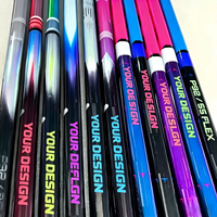 Gençler İçin Karbon Fiber Buz Hokeyi Sopa Özel Boy, Senior Hokey Sopalarıyla Aynı T700 T800 Karışık Karbon Malzemeli