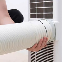 Tuyau d'air flexible thermique personnalisé PP + fil d'acier tuyau de climatisation d'échappement portable blanc pour conduit d'aération