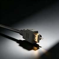 Câble HDMI 2.0 4K/60Hz avec vis de verrouillage, connecteur plaqué or, cordon HDMI pour PC portable vers moniteur HDTV