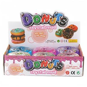 CHENXI Stock disponible 100g Mini Pâte à modeler transparente Slime Délicieux Donut Jouets DIY Boule de mousse colorée pour Slime - Product Image 5