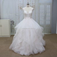 Robe Grande Taille avec Applique Top Corsage Robe de Mariage de Bonne Conception