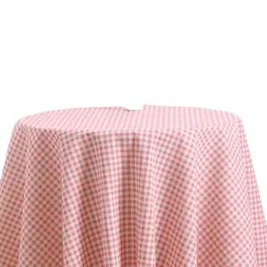 European style table cloth simple design cotton and linen tablecloth Rectangle Linen Cloth White Striped Checkered Tablecloth