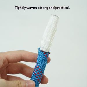 <span class=keywords><strong>Corde</strong></span> de sécurité double crochet pour alpinisme, escalade, travaux en hauteur et sauvetage, résistante à l'usure, options de diamètre - Product Image 2