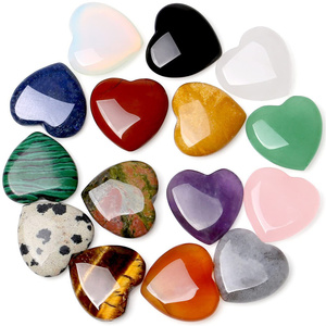Cuore in Cristallo Naturale Curativo, Pietra Preziosa da 20mm, Quarzo Rosa, Regalo per <span class=keywords><strong>la</strong></span> Mamma, Pietre Antistress, Amore, San Valentino - Product Image 2