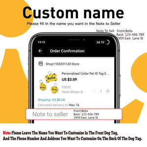 Personal isierte Erkennungs marken UV-Druck Name Adresse Telefon Deutscher Schäferhund Hund ID Tag Benutzer definiert - Product Image 3