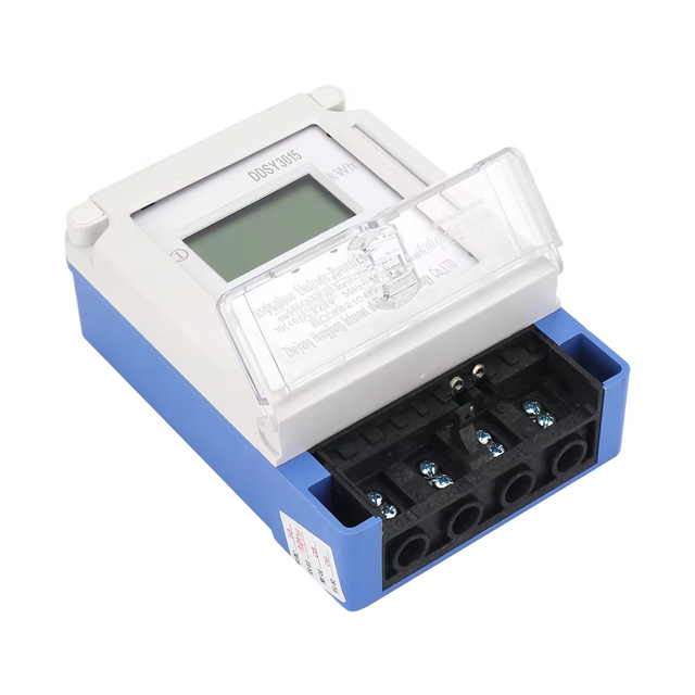 Single Phase Electronic Prepaid Kwh Meter with LCD Display RS485 Communication IC Card DIN Rail Energy Meter