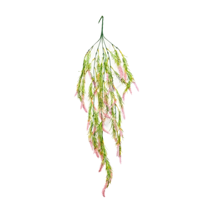 Planta Artificial de Hierba Rosa Colgante, Enredadera Floral Decorativa para Hogar, Balcón, Jardín, Pared y Decoración de Eventos - Product Image 1