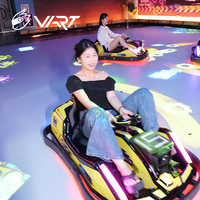 Simulateur de karting interactif en réalité augmentée, jeu de projecteur pour aire de jeux intérieure, karting multi-joueurs pour centre de divertissement FEC