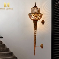 Lampe murale LED de style rétro turc pour couloir d'hôtel, lampe murale intérieure murale à montage au plafond, économique, style Murano