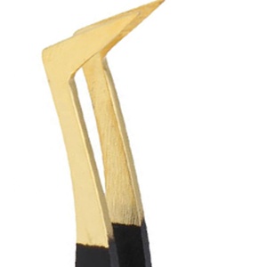 Logotipo privado, venta al por mayor, pinzas para pestañas con punta de fibra, colores personalizados, Fáciles de elegir, pinzas para extensión de pestañas de 90 grados - Product Image 5