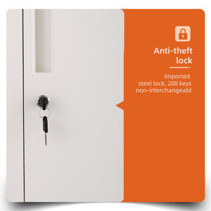 Archivador de Acero Resistente, Gabinete de Almacenamiento de Documentos Impermeable para Oficina con Cajones, Gabinete de Documentos con Cerradura para Uso en Bibliotecas - Product Image 6