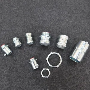 Connector High Quality Electrical Conduit Pipe Steel EMT Fittings Ser Screw Compression Type Coupling Connector