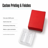Flacon vide personnalisable pour emballage pharmaceutique, boîte pliable en papier de 3 ml pour peptides avec plateau en plastique