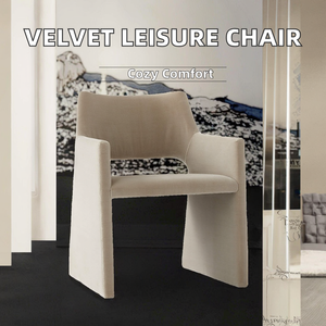 Nhung hiện đại cao trở lại giọng Sofa ghế bành thoải mái nhà khách sạn đồ nội thất phòng khách văn phòng giải trí phòng ngủ - Product Image 2