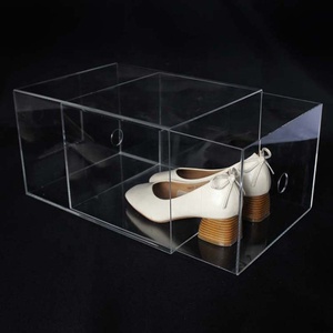 Acrylic Transparent Plexiglass Model <strong>nike</strong> Shoes <strong>Basketball</strong> Shoes Display Box Acrylic Five Side Box Custom - Product Image 6