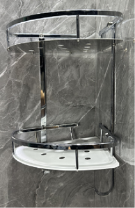 Étagère de salle de bain triangulaire moderne en acier inoxydable, double couche, réglable, <span class=keywords><strong>rangement</strong></span> <span class=keywords><strong>au</strong></span>-<span class=keywords><strong>dessus</strong></span> <span class=keywords><strong>des</strong></span> <span class=keywords><strong>toilettes</strong></span>, simple et pratique - Product Image 4
