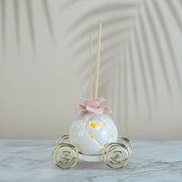 Diffuseur de roseaux de luxe en Europe Diffuseur d'huile en porcelaine avec lumière Nouveau design pour la maison et le jardin
