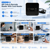 Contrôle d'accès Lecteur de codes QR Interface USB Lecteur de codes à barres QR 1D 2D Tourniquet Lecteur de codes QR sans contact