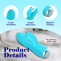 Tragbarer Häschen-Vibrator für Frauen mit 10 Vibrationsmodi, Heizfunktion und IPX7 Wasserdichtigkeit für G-Punkt- und Klitoris-Stimulation bei Paaren