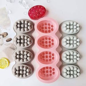Oval Shape Resin 3D Massage Chocolat Cake Ice Custom bar Silicone Soap Mould <b>Molds</b> in Bulk for Handmade Soap Lot Making - Product Image 6