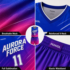 Tenues <span class=keywords><strong>de</strong></span> basketball personnalisées haut <span class=keywords><strong>de</strong></span> gamme avec dégradé, sublimées, pour équipes, clubs et tournois au Canada – Kits <span class=keywords><strong>de</strong></span> performance respirants DriFit - Product Image 3