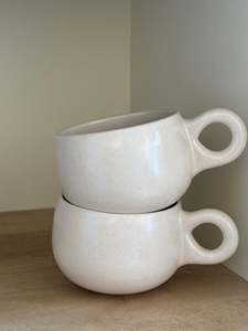 Tazza da caffè in ceramica raffinata senza manico, tazze in porcellana Japandi, piccola tazza da tè pomeridiano. - Product Image 4