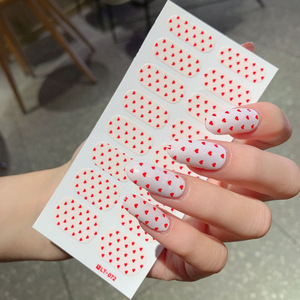 Adesivi per Unghie Senza <span class=keywords><strong>Gel</strong></span> UV, Design Cuore San Valentino, 16 Pezzi, Unghie Finte Press-on, Confezione Personalizzata, Vendita all'Ingrosso OEM - Product Image 5