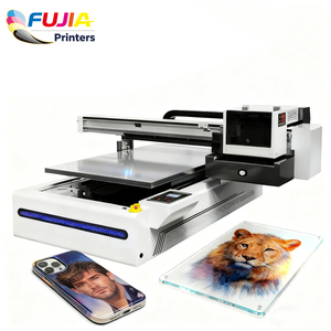 Đa năng A1 UV phẳng máy in phun 2400 DPI 20 ppm Flex AB films 3D in ấn xi lanh tất cả các bề mặt - Product Image 1