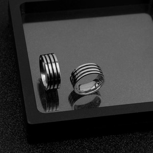 Popular Niche Design Multi-size Stainless Steel Ring Simple Hip Hop Style Unisex's Geometric Rings Fashion Jewelry Wholesale - Product Image 5