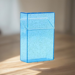 Étui anti-odeur en plastique écologique au design moderne, orné de cristaux scintillants, pour 20 cigarettes King Size 84 mm et rangement de cartes - Product Image 4