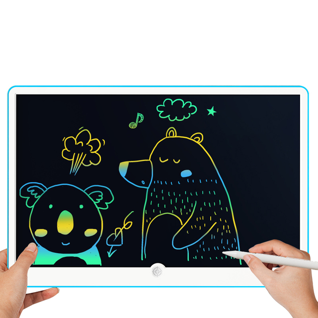 Educational Toys Kids 12/15/19 Inch Colorful LCD Drawing Board with 1 Year Warranty for 5-7 Years Old Christmas Gift