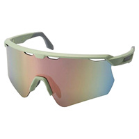 Lunettes de soleil sport semi-cerclées personnalisées OEM ODM avec verres miroir dégradés pour hommes et femmes, idéales pour le cyclisme, la randonnée, le ski et le golf