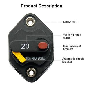 Disjoncteur manuel 20A 32V DC pour autoradio, bateau et système audio marin - Product Image 4