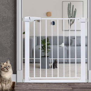 Barrière de sécurité en acier <span class=keywords><strong>pour</strong></span> animaux de compagnie Barrière de sécurité <span class=keywords><strong>pour</strong></span> enfants <span class=keywords><strong>pour</strong></span> escaliers Construction métallique - Product Image 1