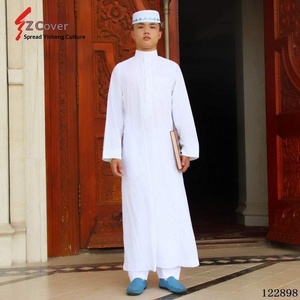 Robe <span class=keywords><strong>musulmane</strong></span> pour <span class=keywords><strong>homme</strong></span> à col montant, manches longues, en coton, coupe ample, <span class=keywords><strong>tenue</strong></span> <span class=keywords><strong>de</strong></span> <span class=keywords><strong>prière</strong></span>, stock fabricant, vente en gros/dropshipping - Product Image 4
