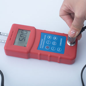 Medidor de espessura ultrassônico um6800, para cobre vermelho, latão, zinco, vidro de quartzo, polietileno, pvc, ferro fundido cinza - Product Image 2