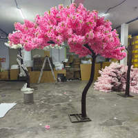 Hochwertiger Künstlicher Kirschbaum Hochzeits-Kirschblütenbäume Weihnachten Ostern Fiberglas Seide Umweltfreundlich für Innenräume