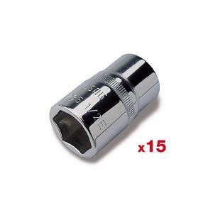 USAG - U02359205 Jeu de 15 douilles hexagonales-EAN 8010239142237 HAND SOCKETS 1/2 - Product Image 1