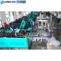 Machine de soufflage de bouteilles PET entièrement automatique 3L-12L 10L, moteur servo, grande capacité, machine de fabrication de bouteilles d'eau en plastique LONES