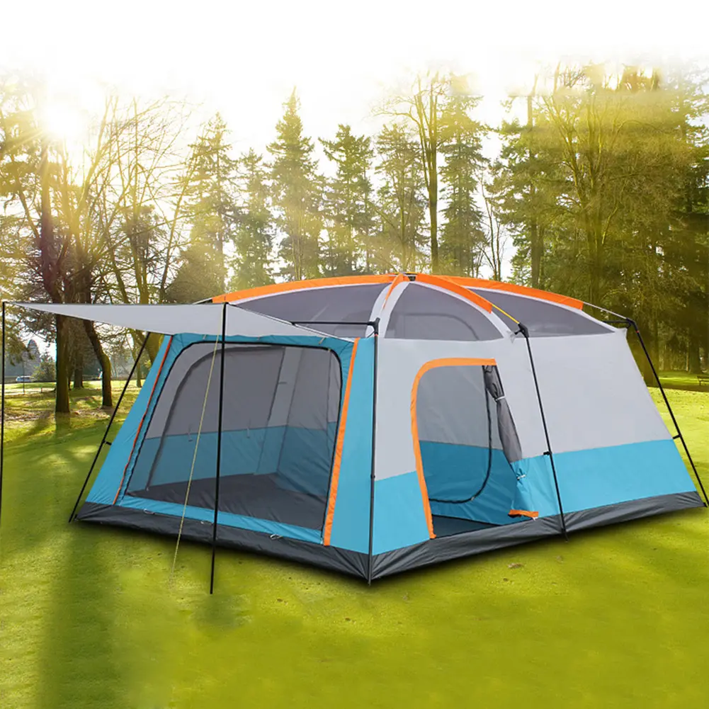 8 Persons Large Waterproof, Camping Tents Glamping Camping Family Outdoor Tent/