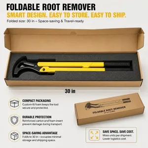 JH-Mech 56.7" Heavy Duty Manual <strong>Tree</strong> Puller Tool Shrubs &amp; Small <strong>Trees</strong> Effortlessly Foldable Carbon Steel <strong>Tree</strong> Root Removing Tool - Product Image 3