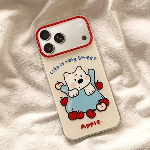 Funda de TPU Resistente a Caídas con Lentes de Colores para 17 Pro Max 16 Pro Max, Diseño de Perro de Dibujos Animados, Color Rojo - Product Image 4