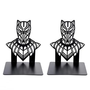 Superhero Cat <strong>Bookends</strong> for Home Office Funny <strong>Cute</strong> Metal Bookshelf Holders and Stopper Heavy Duty <strong>Bookend</strong> Decoration - Product Image 5