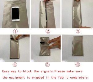 Tela tejida antiradiación duradera, forro de ropa antiestático antiescaneo metálico para blindaje RFID, ropa electromagnética - Product Image 6